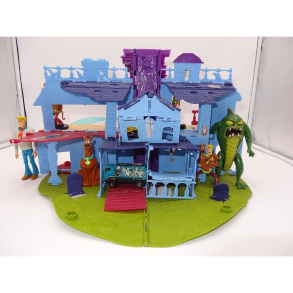 Matchbox 360 Pop Up Haunted House Adventure Set 2008 Scooby Doo Accessories Van - Picture 1 of 16